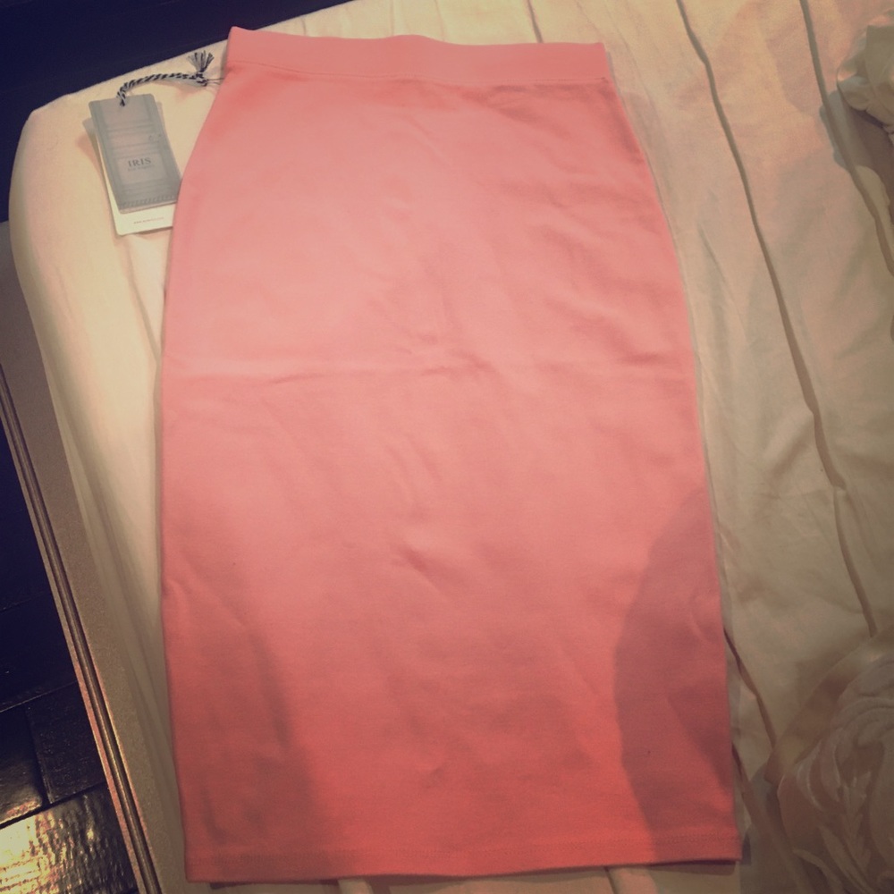 Pink skirt long